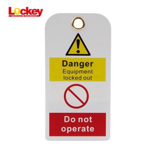 Équipement en lock-out Tag PVC