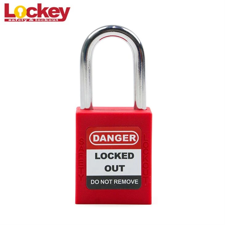 Cadenas verrouillé Danger rouge